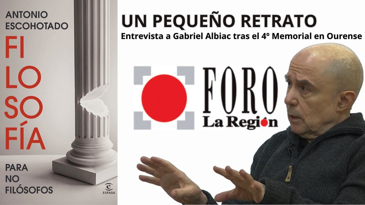 Un peque&ntilde;o retrato de Antonio Escohotado. Entrevista a Gabriel Albiac tras el 4&ordm; Memorial en Ourense