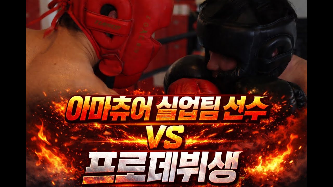 마 이게 복싱이지!!! 시원한 난타전 복싱스파링!! 기술설명 있음!!!