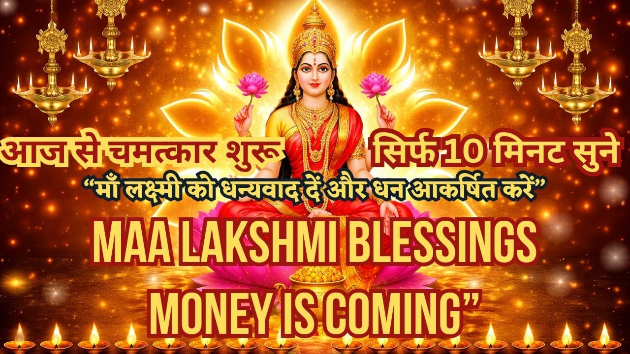 Maa Lakshmi Is Entering Your Home | Thank You Lakshmi Affirmations For Money | धन आकर्षण #धन्यवाद