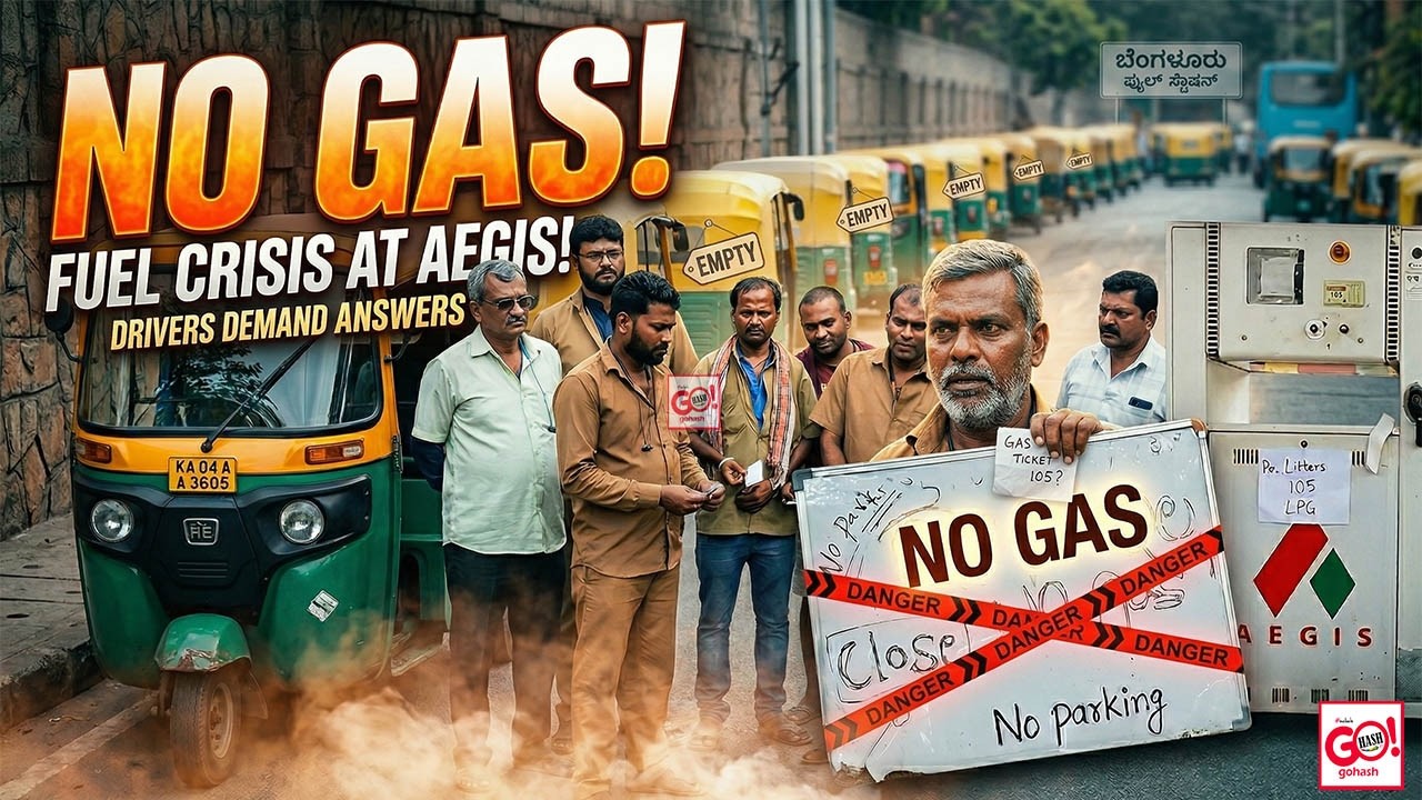 BENGALURU REPORTS OF GAS SHORTAGE LONG QUEUES OUTSIDE GAS STATIONS