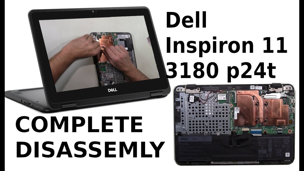 Dell Inspiron 11 3180 p24t Take Apart Complete Disassemble
