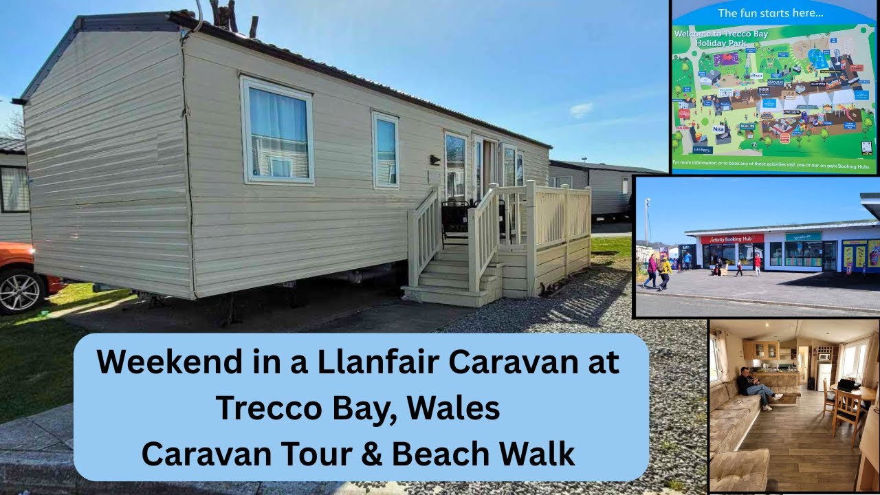 Weekend in a Llanfair Caravan at Trecco Bay, Wales - Caravan Tour & Beach Walk