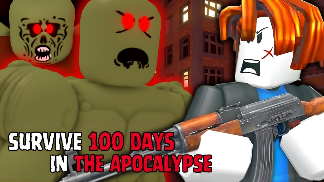 Survive 100 Days in Apocalypse - Full Game Walkthrough & Ending - Roblox