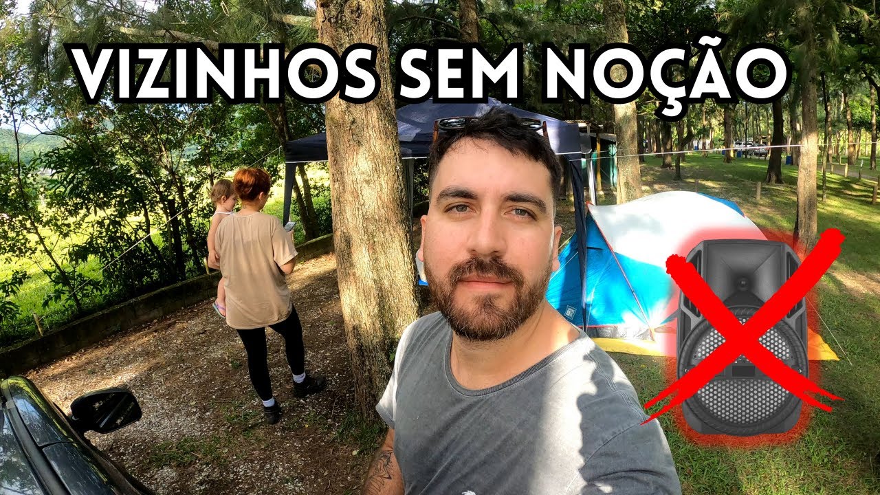 Acampando na praia do Siriú -  Garopaba