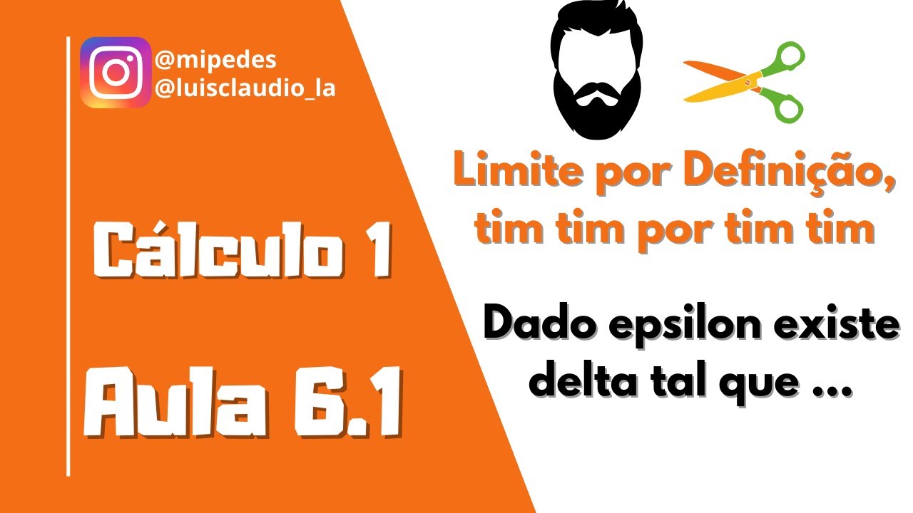 C1 | Limite por Definição | Introdução | Dado épsilon, existe um delta que...