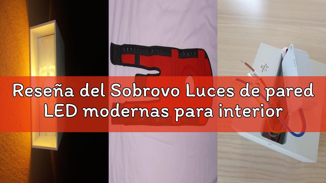 Reseña del Sobrovo Luces de pared LED modernas para interiores, 12W 4 piezas de luces LED de pared I