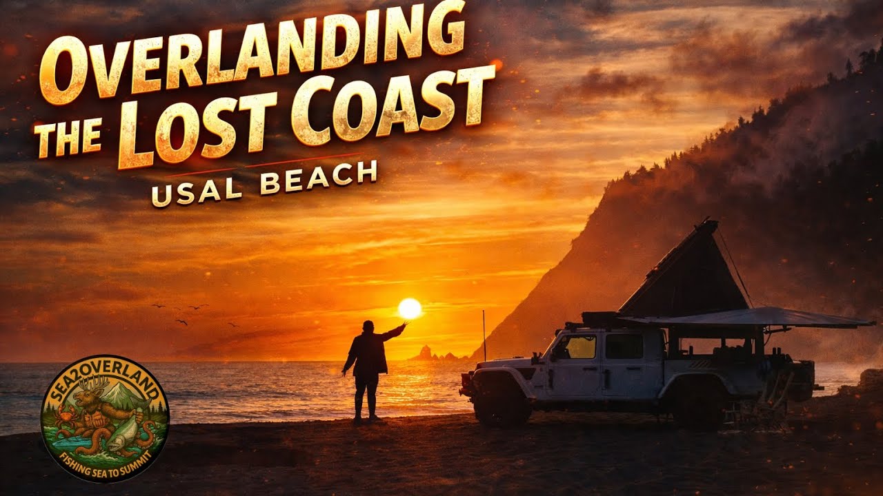 Lost Coast Overland Usal Beach, Redwoods, Crab fishing & Camping. Coastal beach access.