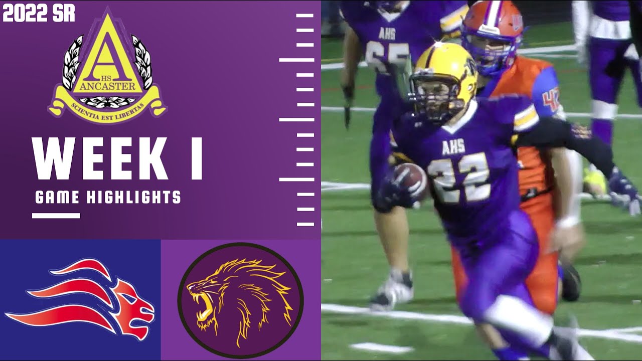 [FB/SR-B] MacNab Lions vs. Ancaster Royals (9/23/2022)