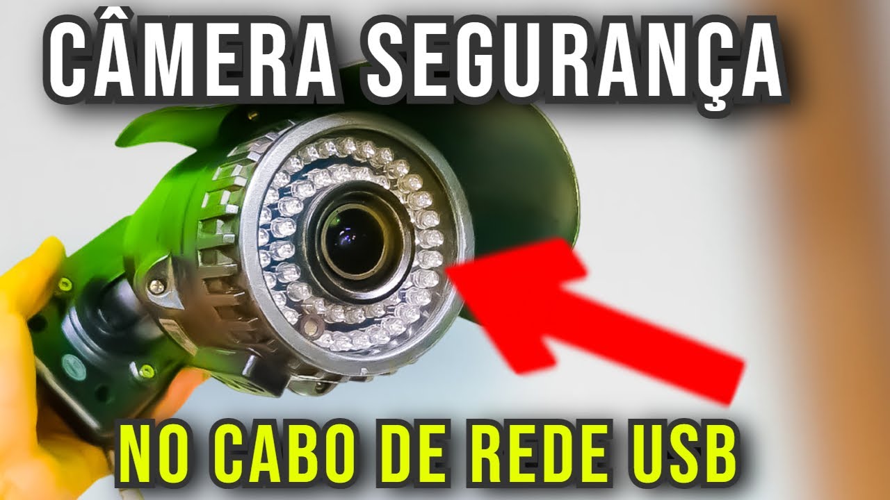 CÂMERA DE VIGILÂNCIA CASEIRA FEITA COM PC - COMO INSTALAR EASY CAP USB EM CABO DE REDE BEM LONGO