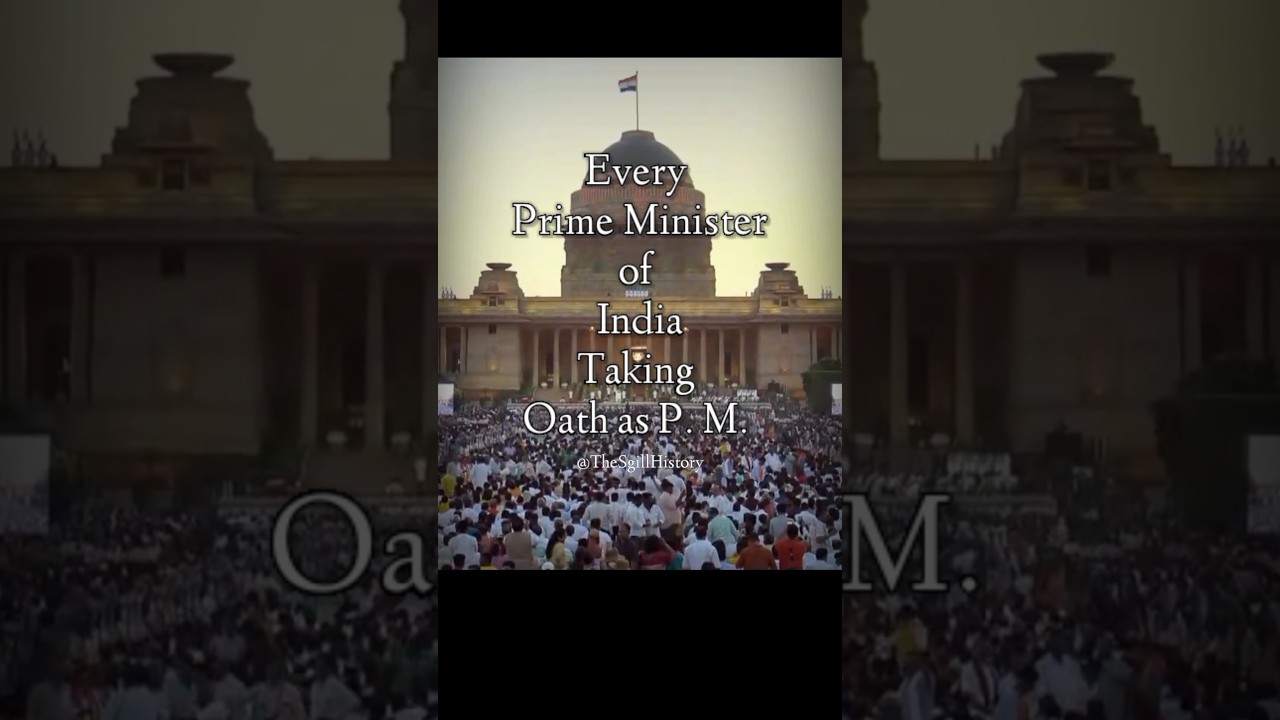Every Prime Minister of India Taking Oath as P. M. of India| From Jawahar Lal Nehru To Narendra Modi