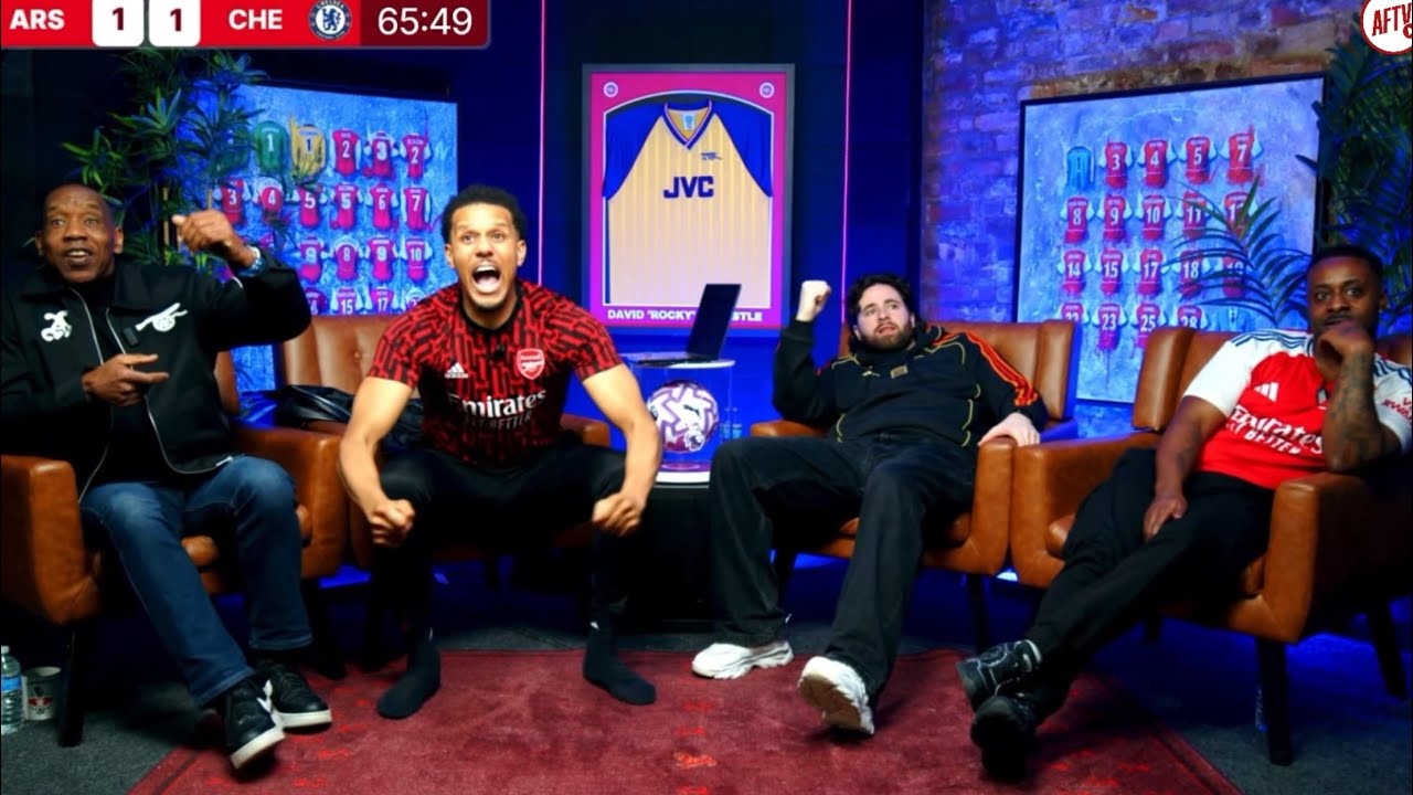 Arsenal 2-1 Chelsea GOAL REACTIONS