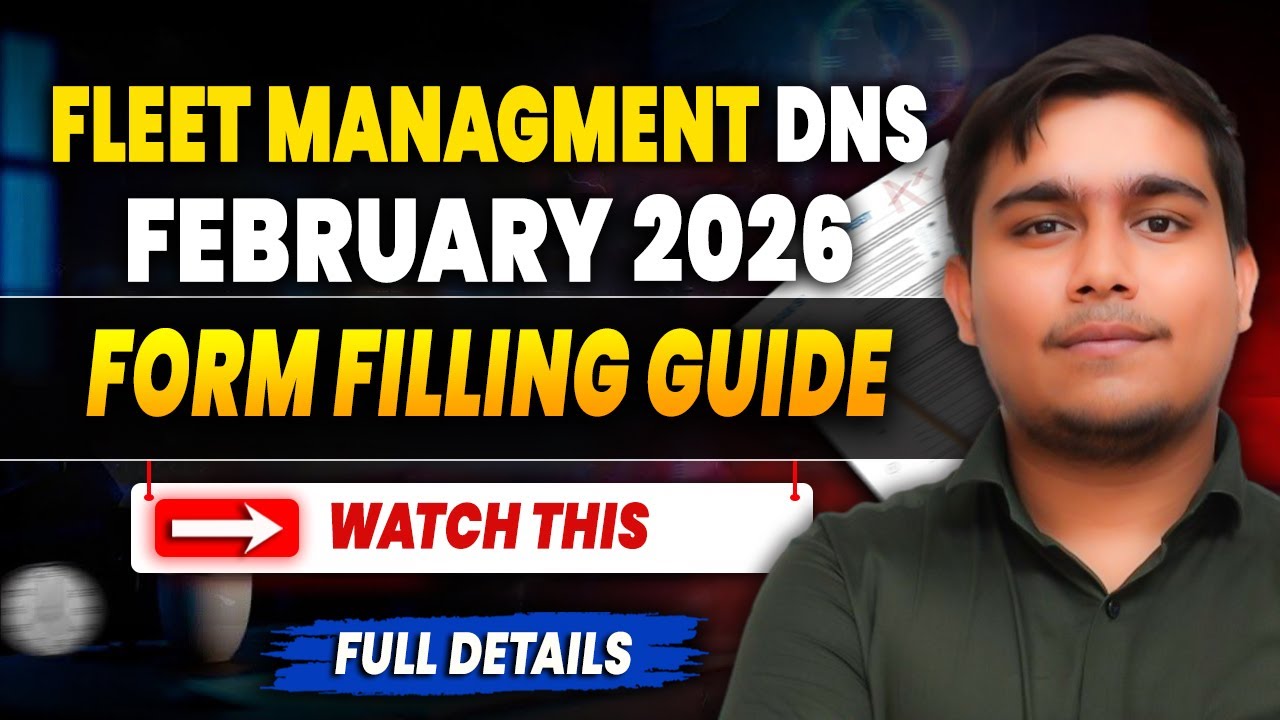 Fleet Management DNS February 2026 Form Filling Guide | DNS