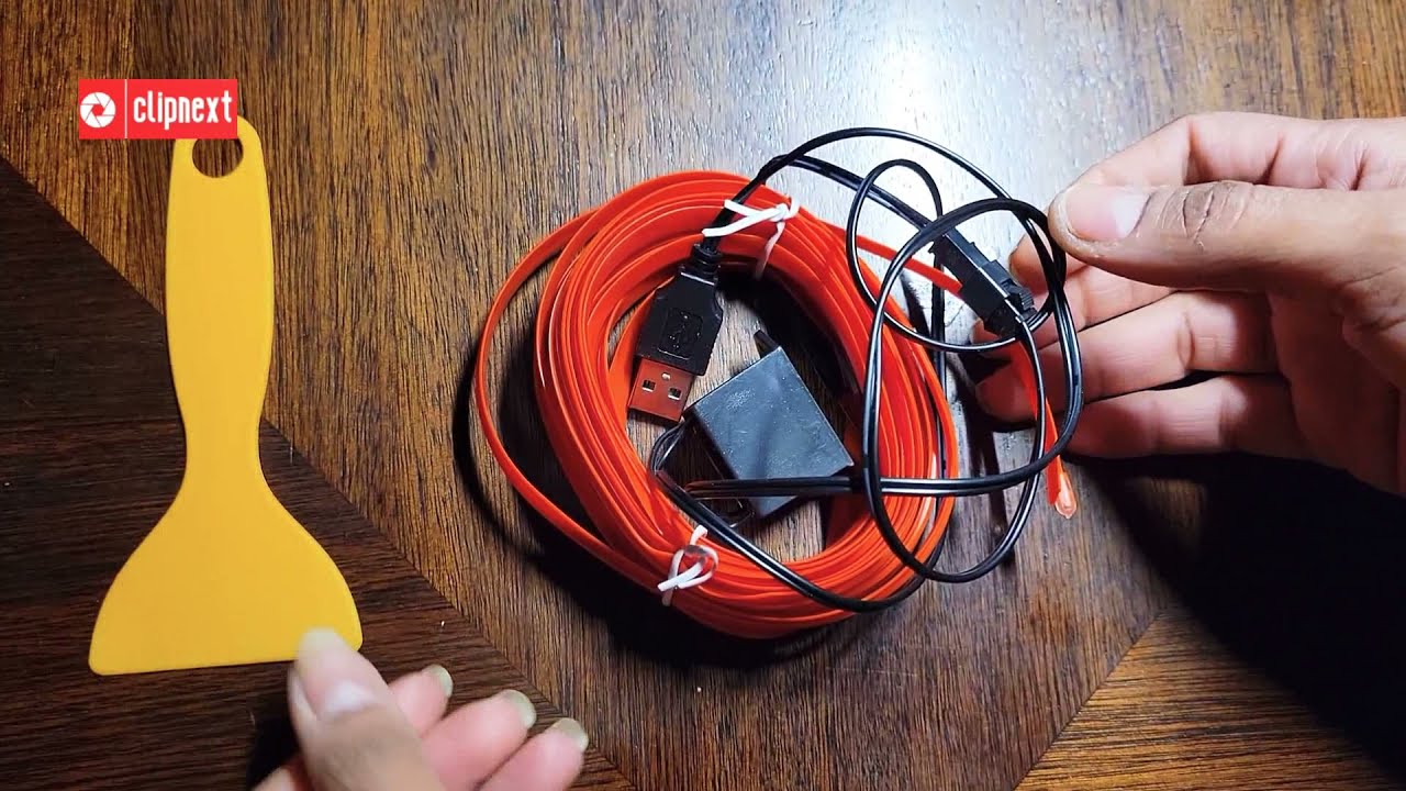 EL Wire Interior Car LED Strip Lights USB