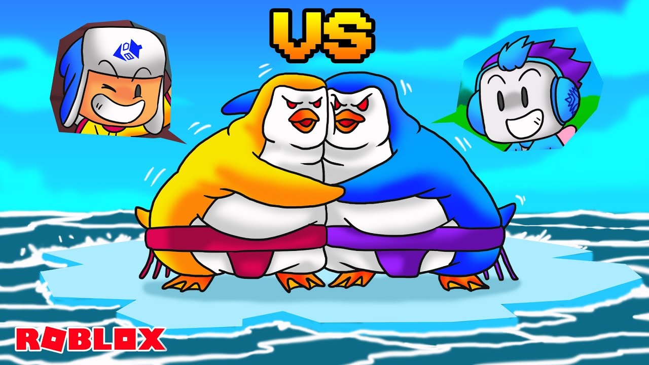 AKU DAN MOCIL JADI PENGUIN GENDUT DAN ADU SUMO SIAPA YANG TERKUAT DI ROBLOX!!!