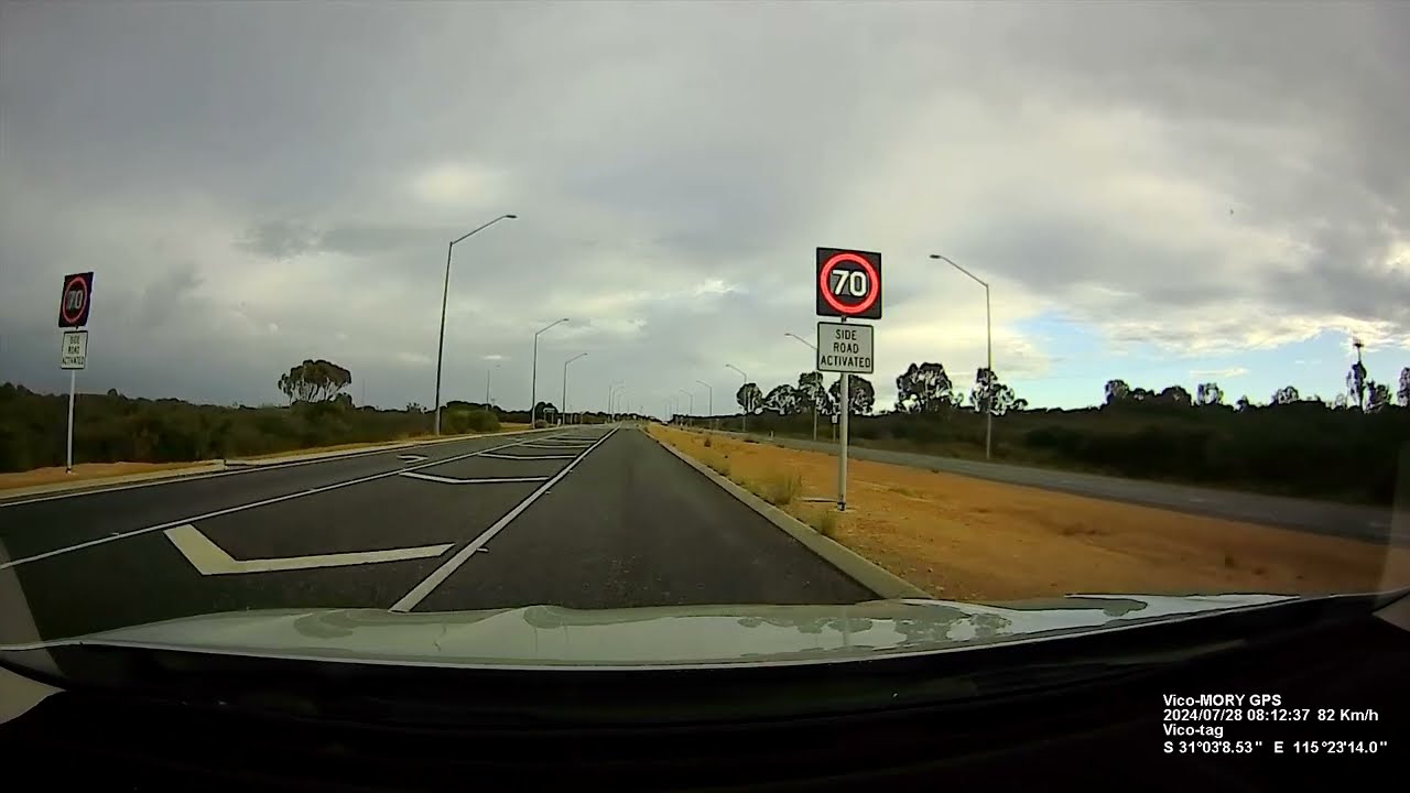 Real Time Driving Indian Ocean Drive Lancelin to Jurien Bay Western Austalia July 2024