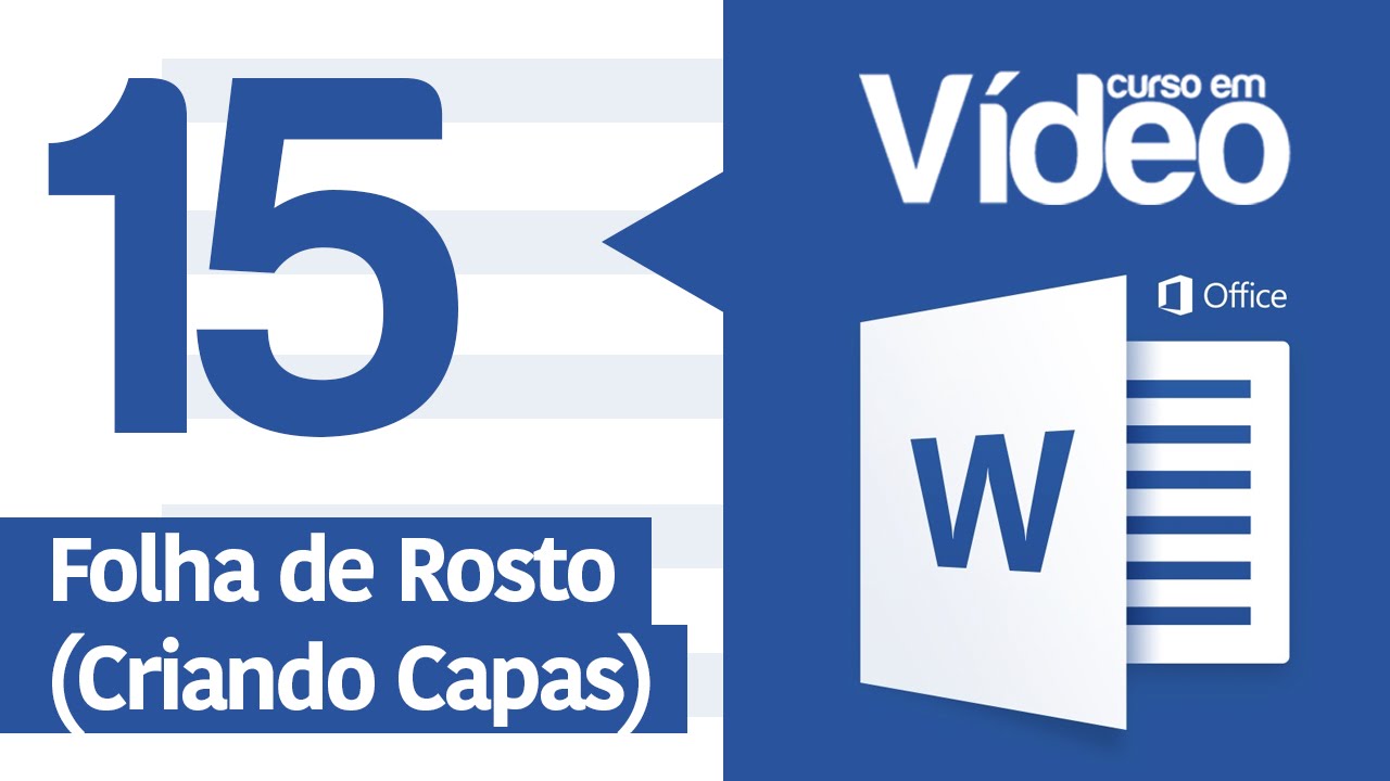 Curso Word #15 - Folha de Rosto (Capas no Word)