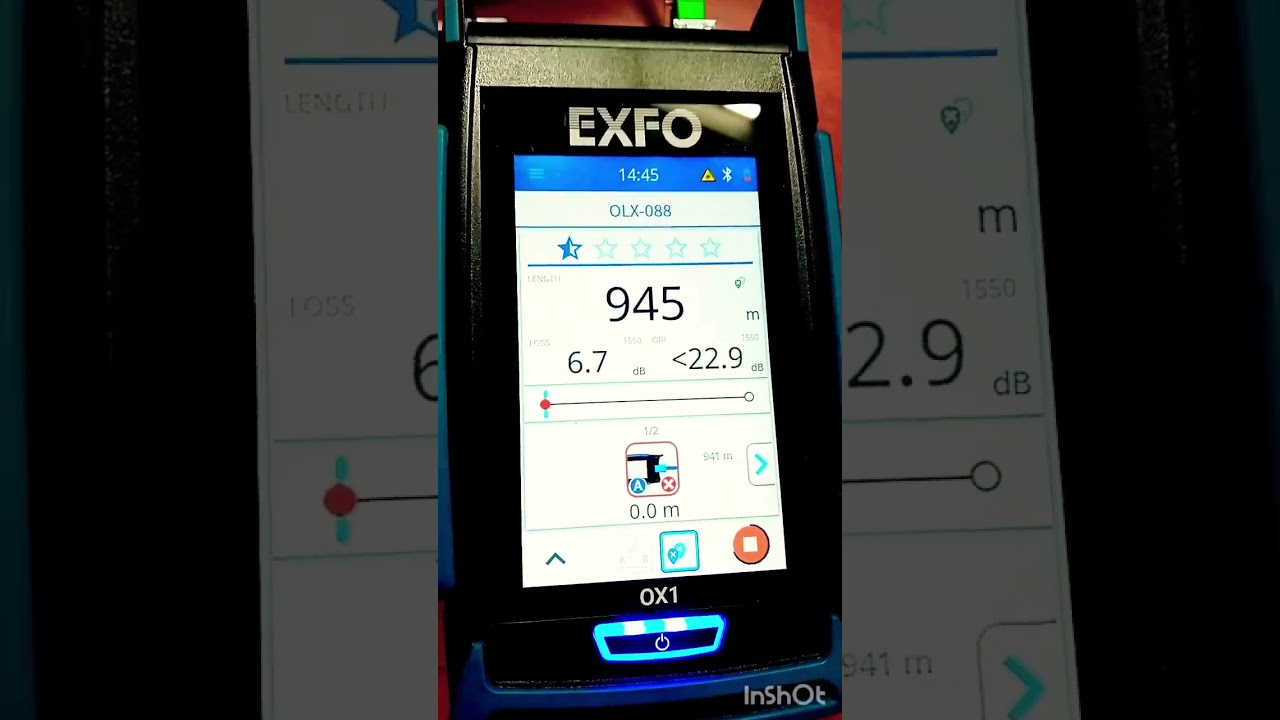 EXFO Optical Explorer OX-1 working video