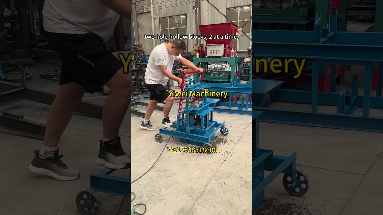 Low Cost Construction Equipment&nbsp;Small Mobile Cement Hollow Block Making&nbsp;Machine&nbsp;for Home Business