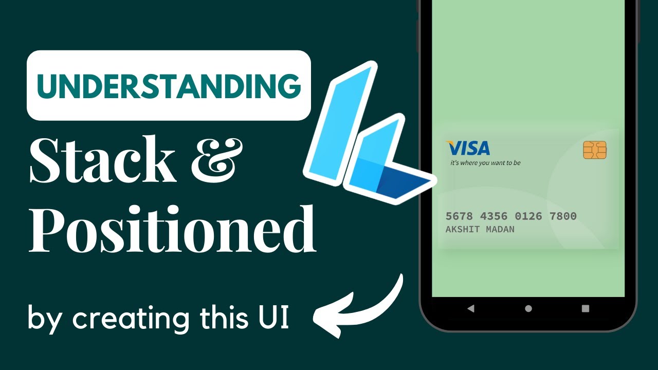 Making a VISA Card UI in Flutter | Stack and Positioned | Neumorphic Design | Complete Tutorial