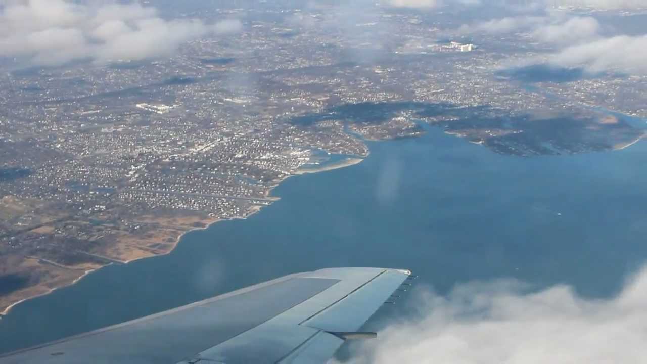 Lądowanie na lotnisku JFK (Nowy Jork) - Landing at JFK airport in New York City