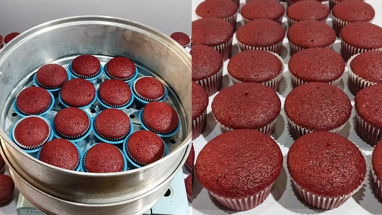 Steamed Red Velvet Cupcake Recipe