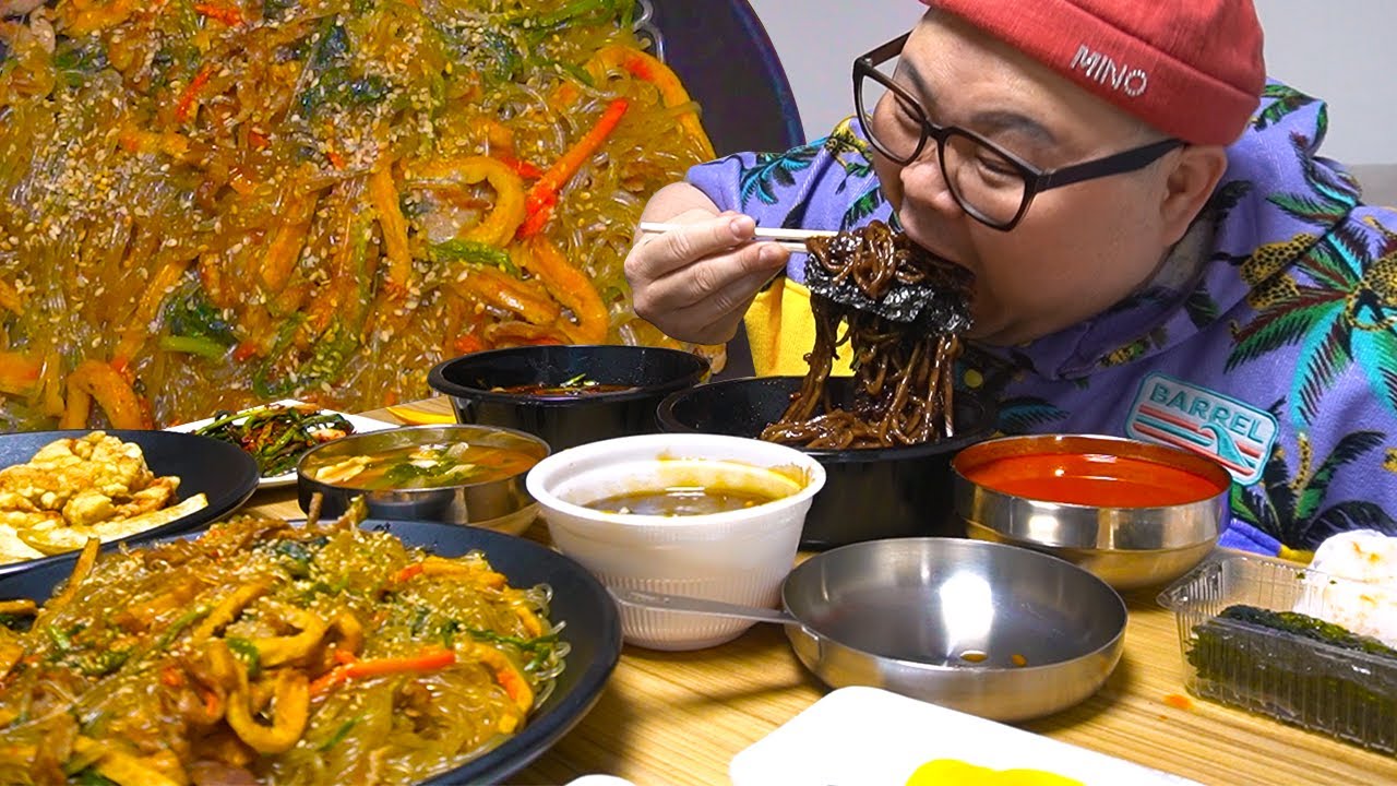짜장면 VS 잡채밥 중국집 최애 음식은 뭔가요?!│Noodles in Black Bean Sauce Mukbang Eatingshow