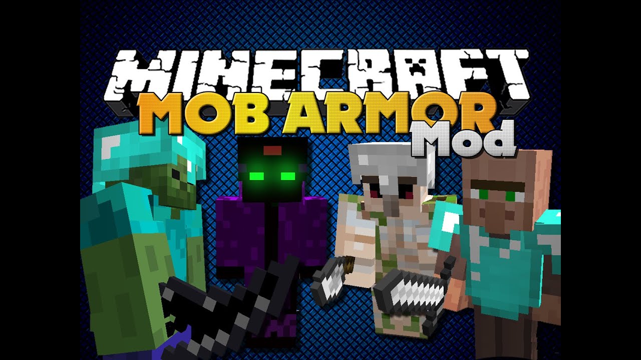 Minecraft - MOB ARMOR MOD - NEW ARMOR, WEAPONS AND BOSSES