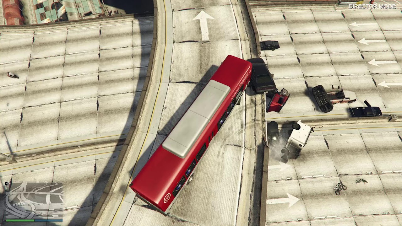 INSANE GTA 5 GLITCH – NPCS DRIVE OFF OVERPASS & EXPLODE! 🤯CAR GO BOOM CRASH TEST CAR GUN MODE