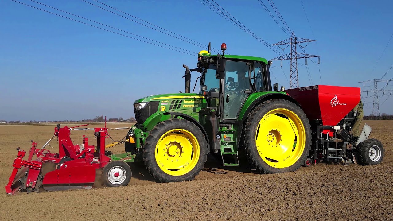Plantuien planten | Planting onions | Steckzwiebeln pflanzen | Delta Planter | John Deere | Farming