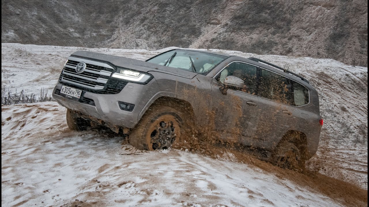 Как едет Toyota LC 300: бензиновый супермотор и все блокировки