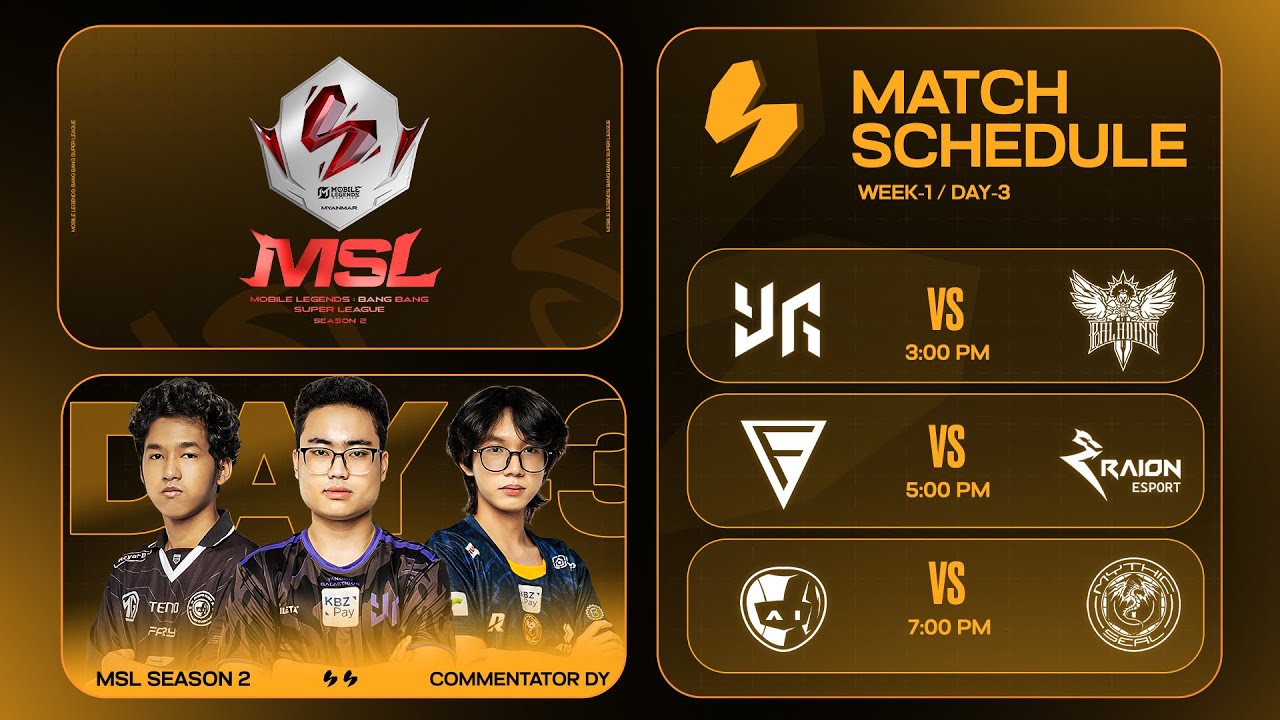 (Official Re Stream) MSL MM Season 2 Regular Season | Week 1 Day 3