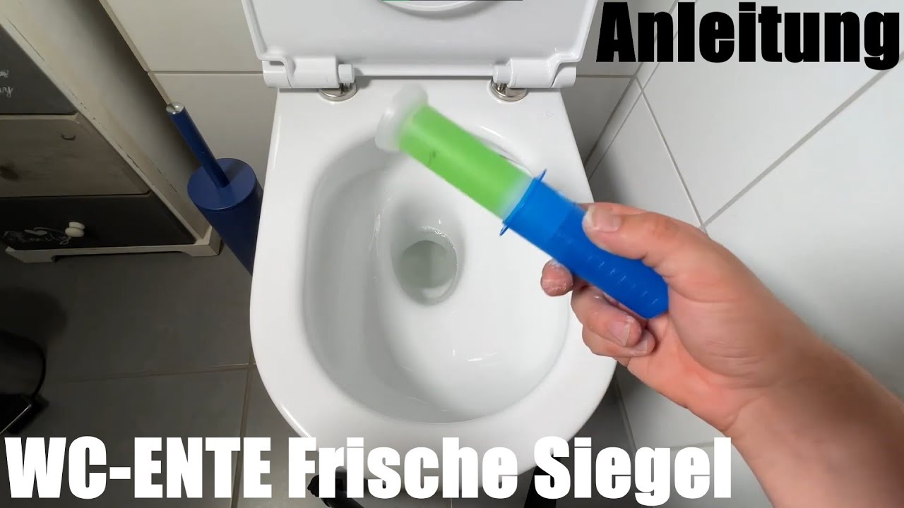 Frisches Kloset mit WC-ENTE direkt an der Keramik- Frische Siegel fresh Discs Montageanleitung