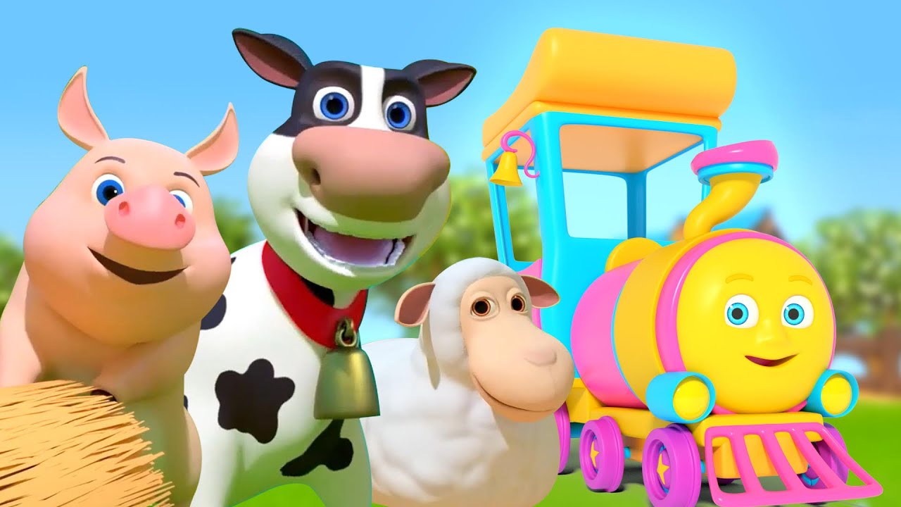 Old Macdonald Had A Farm Song And Nursery Rhyme for Kids by Huffy Puffy Train