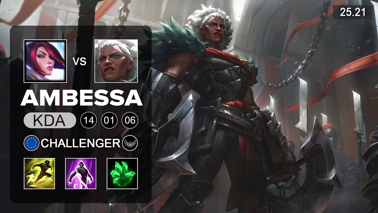 Ambessa vs Fiora Top - KR Challenger - Patch 25.21 Season 15