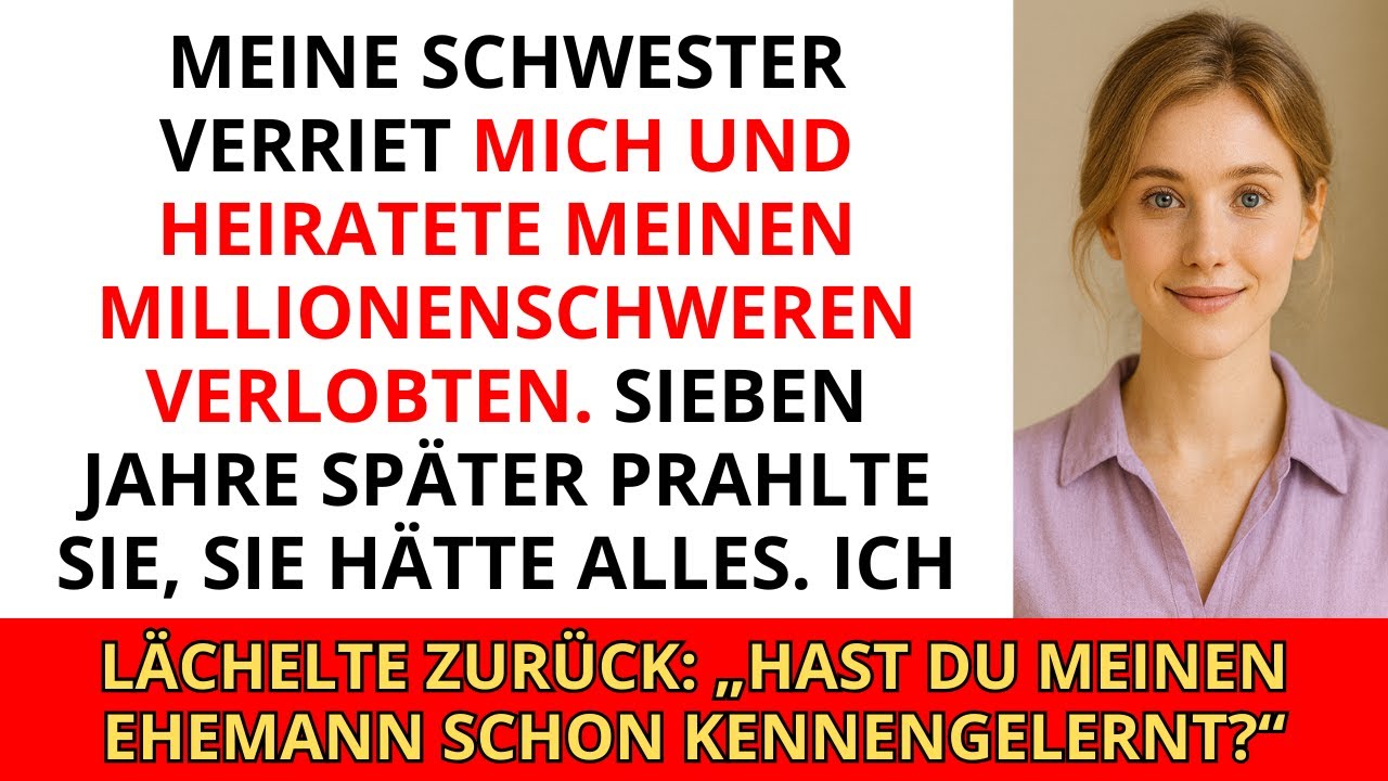 Meine Schwester verriet mich und heiratete meinen millionenschweren Verlobten. Sieben Jahre späte...