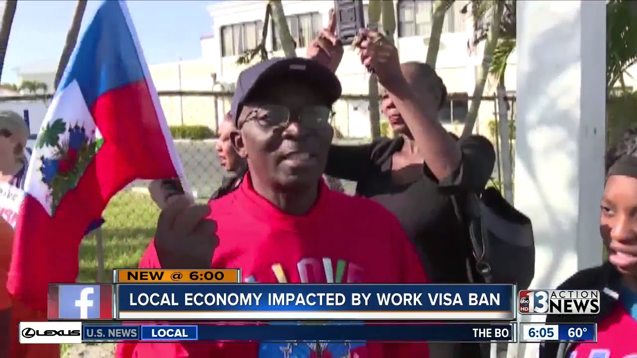 Trump administration bars Haitians from temporary work visas