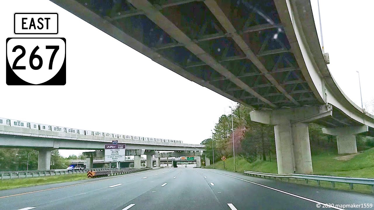 Virginia Route 267 (Dulles Greenway / Dulles Toll Road) Eastbound (Full Trip)