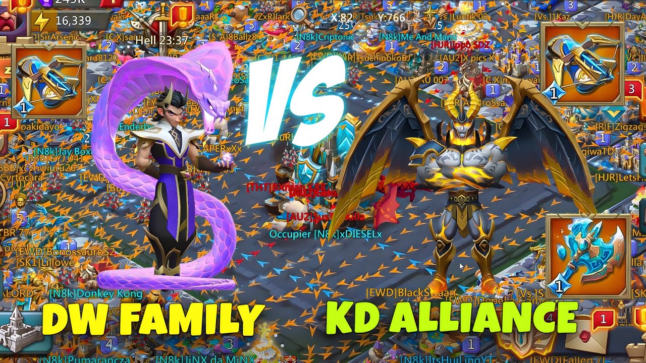 Lords Mobile - DW family officially declared the war on us.Can they win?
