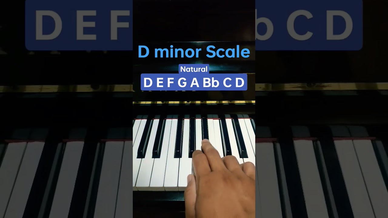 D minor scale - Piano Tutorial