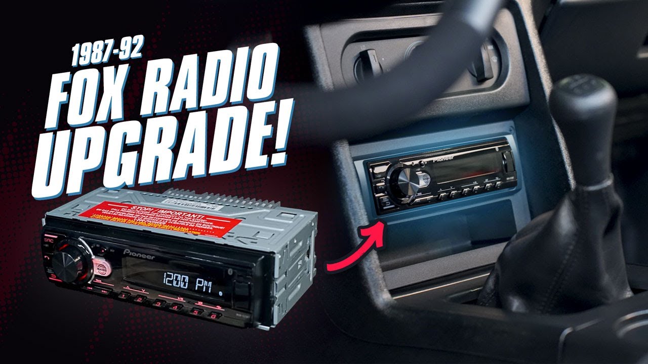 Back to Basics! 1987-1992 Fox Body Mustang: Aftermarket Radio Install | Full Process