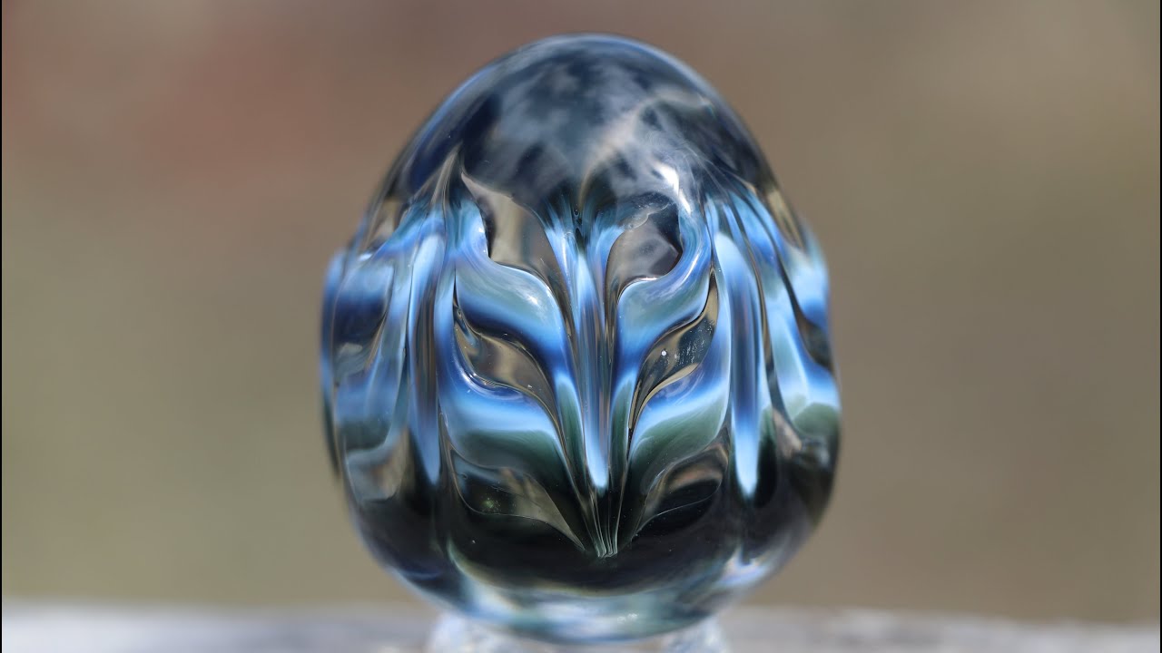 Decorative Solid Glass Easter Eggs (Handmade No Molds)