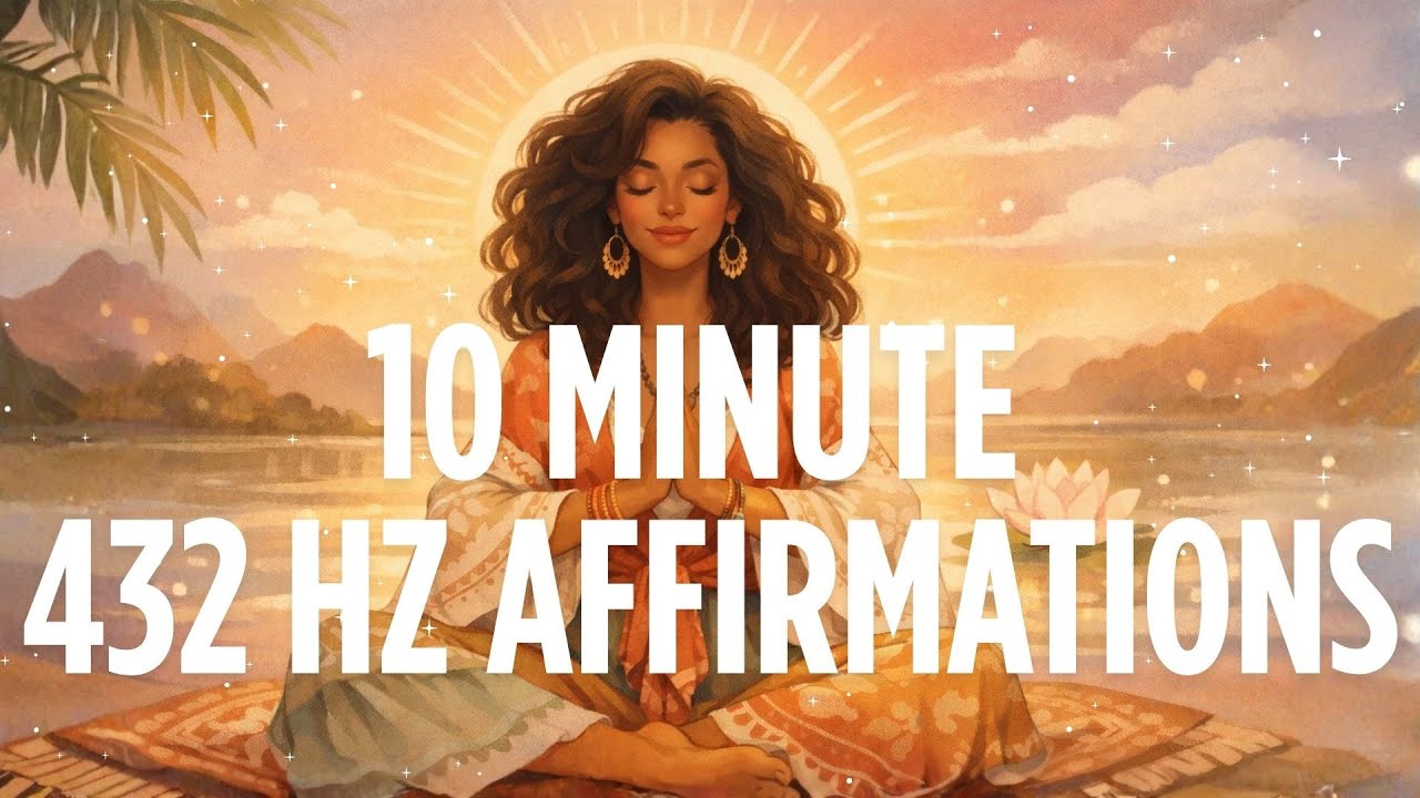 10 Minute Positive Energy Affirmations | 432 Hz Music for Calm, Balance & Alignment