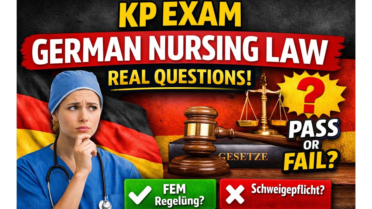 KP Exam Germany: Case-Based Nursing Law MCQs 🇩🇪 (Most Nurses FAIL This!)| Nurseinfo Canestar