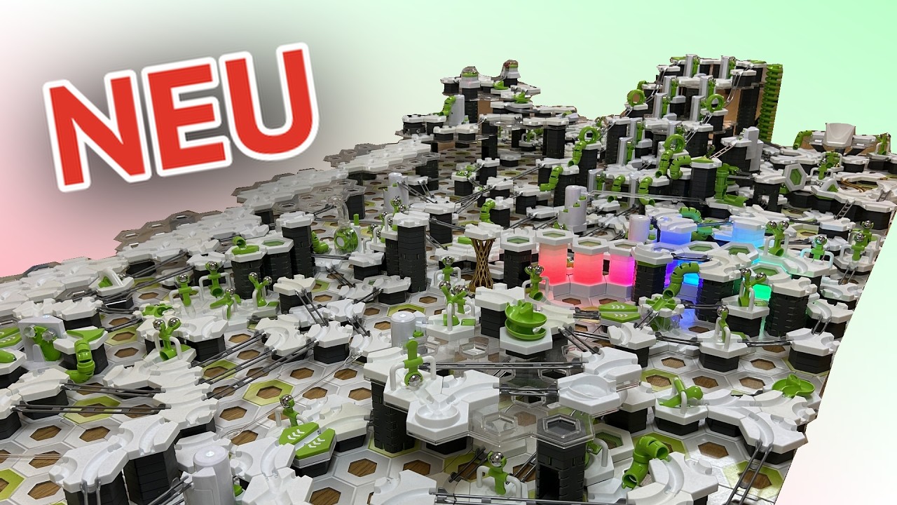 Riesige Gravitrax Bahn 😱 - mit neuen 3d-Teilen!