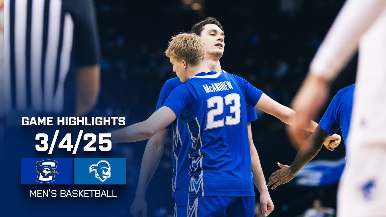 Creighton Men's Basketball Highlights at Seton Hall, 3/4/25