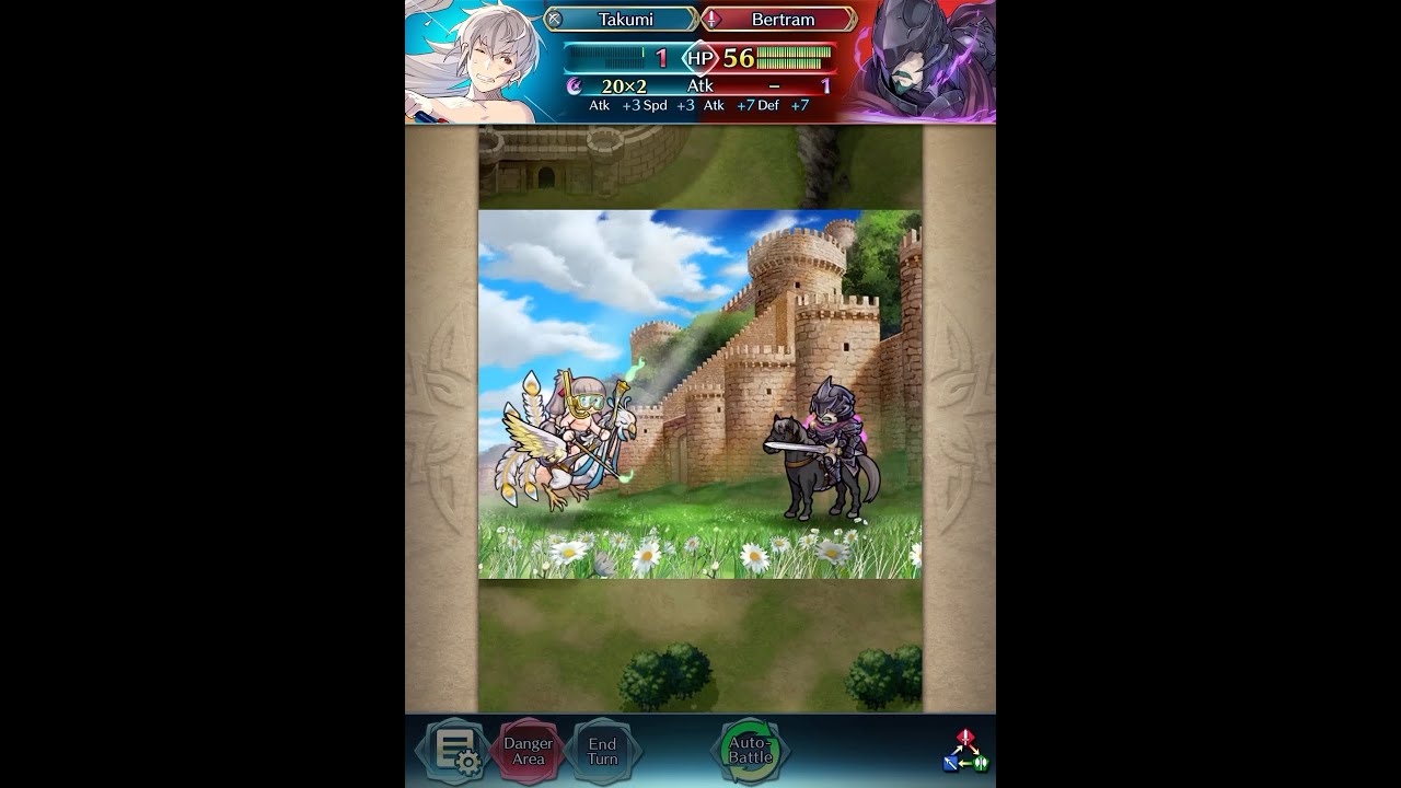 Fire Emblem Heroes GHB Summer Takumi vs Bertram ( solo )