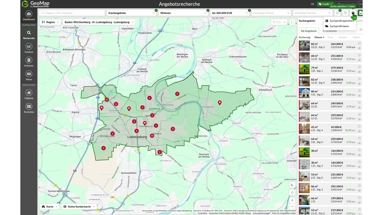 GeoMap Tutorial: Immobilienmarktdaten & Standortanalysen für Investoren und Makler