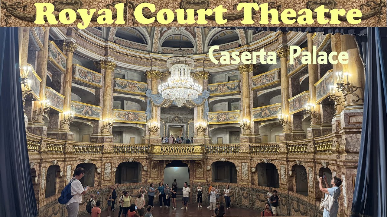 The Royal Court Theatre at Royal Palace of Caserta, Italy.  #Caserta #Theatre #italy