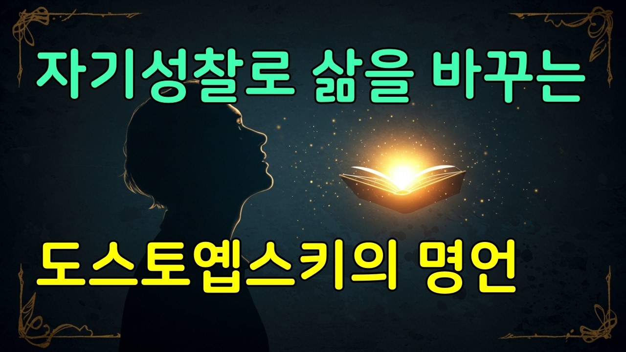 삶의 가치를 깨우는 도스토옙스키 명언 10가지 모음