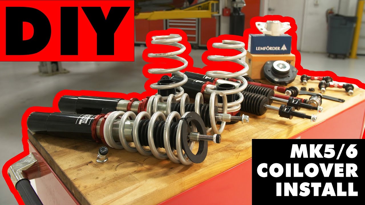 Установка койловеров VW MK5/MK6 | ECS своими руками
